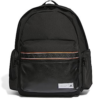 adidas Unisex Back to School Classic Backpack, Black / Black / Silver Metallic, One Size