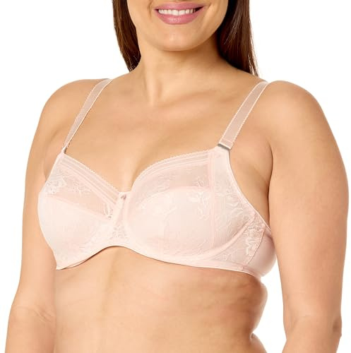 Fantasie Women's Fusion Lace Underwire Full Cup Side Support Bra Coverage, Opaque, Blush, 38DD