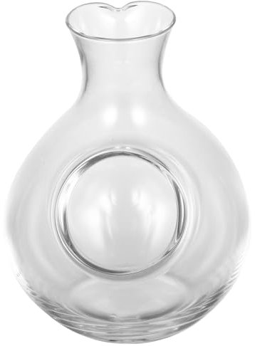 Kichvoe Ice Wine Jug Glass Liquor Decanter for Bar Sake Bottle Wine Decanter Ice Dispenser for Serving at Home Parties