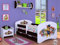 BDW Kinderbett Super Hunde - Babybett mit Matratze und Schublade - Bequem und Langlebig Rausfallschutz Bett - Kinderzimmer - Wenge (Motiv 3) - 160x80