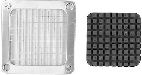 French Fry Cutter Replacement Blade, Stainless Steel Blade for French Fry Cutter, Commercial Potato Chopper, Vegetable Dicer Fruit Slicer, Interchangeable Blade with Pusher Block