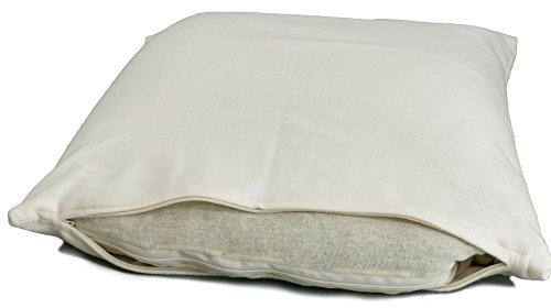 GIRAFFENLAND Kissen 40 x 40 - Bio-Hirsekissen 40x40cm, Bio-Flanell + Bio-Hirseschalen + zus. Inlett