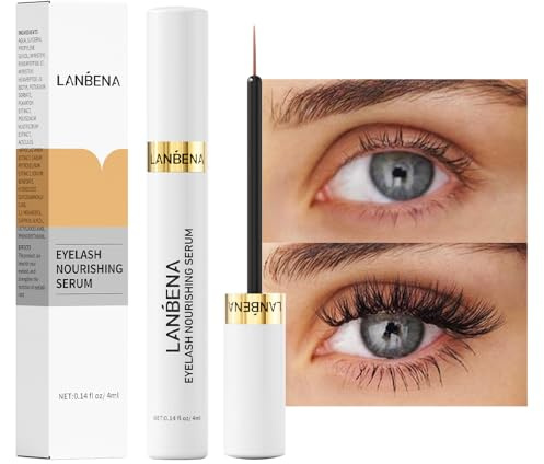 LANBENA Eyelash Growth Serum, Advanced Eyelash Treatment - Lash Serum for Eyebrow Growth, Supports Visible Lash Fullness & Length, Gentle for Daily Use, 4ml