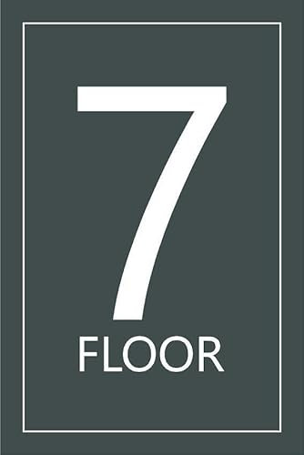 7th floor, grey informational sign - Self adhesive sticker (200mm x 150mm)