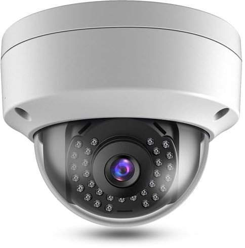 Real HD 8MP 4K PoE IP Security Dome Camera Outdoor 98Ft IR Night Vision, 2.8mm Wide Angle 105° FOV, H.265, Waterproof IP66, Metal Housing IP Camera, NDAA Compliant