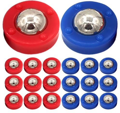 DOITOOL 20 Pièces Mini Rouleaux de Jeu de Palets de Table, Lot de Set, Acier et