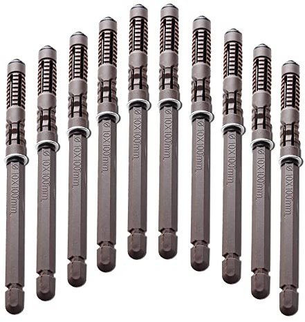 Schwebende Regalhalterungen – 10 Stück, strapazierfähig, unsichtbare Regalhalterungen mit Schrauben, DIY-Hardware, Jalousienstützen, Regale, 68 kg, Ø10 x 100 mm (10 Stück)