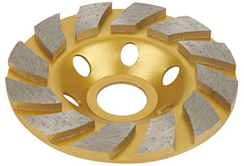 BomDog Mola per Lucidare, Mola per Marmo, Disco da Taglio a Tazza con Mola a 6 Fori, Segmento Diamantato da 100 Mm 4,5 Mm