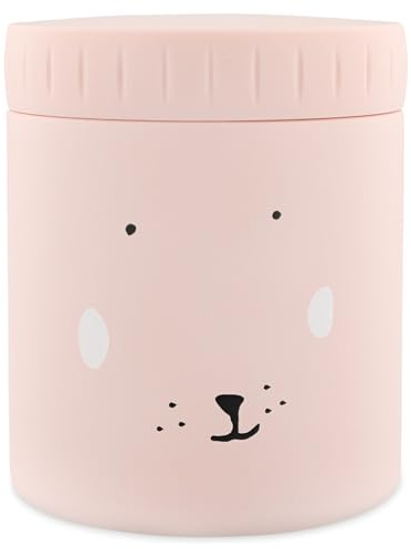Trixie Barattolo termico per alimenti – Mrs. Rabbit | 350 ml | a prova di perdite e portatile | mantiene il cibo caldo o freddo | in acciaio inox | contenitore per il pranzo per bambini