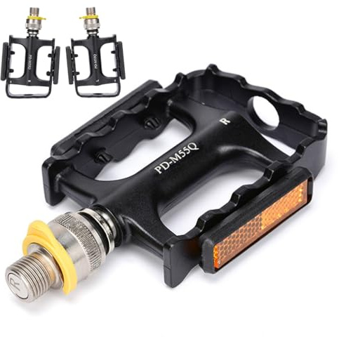 Quick-Release Folding Bike Pedals, Aluminum Alloy Bearing Pedals for Mountain & Folding Bikes, Anti-Slip Design, Durable & Lightweight