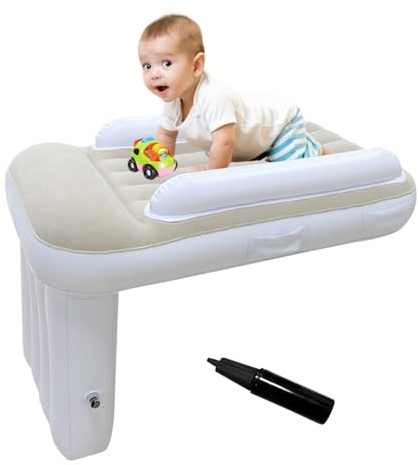 JanTeelGO Lit Avion Enfant Bebe Voyage Portable Hamac Avion Enfants(Pompe Incluse) - Lit Gonflable Enfant Convient à la Plupart des Sièges pour la Voiture d'avion
