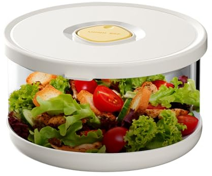 Salladsbehållare Läckagesäker Tätning Luktfri Mikrovågssäker Läckagesäker | Spillsäker Salladsskål Mellanmål, Soppa, Efterrätt, Lunch, , Kylskåp, Skafferi, Camping, Skola, Arbetsplats,