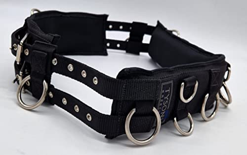 Tysons Breeches Longiergurt 16 Ringe Starkes Nylon/Neopren f.d. Doppellonge geeignet Gr. Pony Bauchgurt abnehmbar