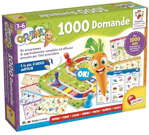 Liscianigiochi LSI Carota Penna Parl.1000 Quesd 49363, Multicolore, 38,8 x 28,5 x 5,7 cm, 700 grammi