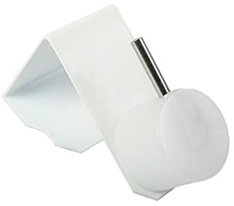 10x Fensterhaken Dekohaken Fensterclip Weiß für Ihre Fensterdekoration oder zum Anbringen Ihrer Scheibengardinenstangen Fensterdicke bis 20mm