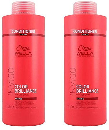 WELLA Invigo Color Brilliance Vibrant Colour Conditioner Coarse 1000 ml Pack of 2