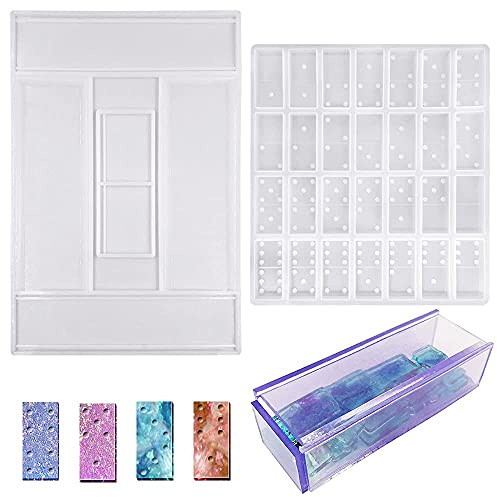 FineGood Set di 2 stampi in silicone per resina epossidica in resina epossidica per stampaggio di resina
