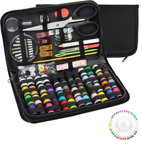 AOT Nähset mit,Sarastas 172er Nähzubehör mit, komplettes Nähzeug für Anfänger, Reisende, Verwandte und Freunde. Ausgestattet mit 48 Spulen Faden, Nähnadeln usw.