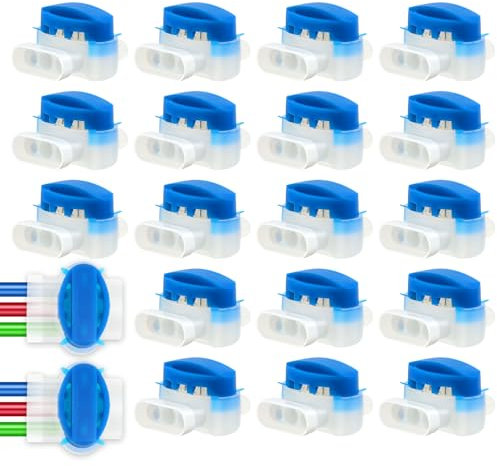 20 STK Kabelverbinder für Mähroboter Verbindungsklemmen mit Gel Füllung Mähroboter Kabelverbinder 314 Wasserdicht Kabelklemme Anschlussklemmen Wasserdicht Kabelklemmen Outdoor Rasenroboter verbinder