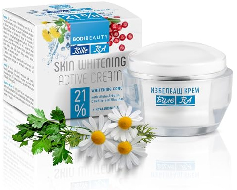 BODI BEAUTY BA Ljusnande Ansiktskräm 50 ml Hyaluron Niacinamid Kamomill | Ljusnande ansiktskräm med hyaluronsyra, niacinamid och kamomill som mildrar pigmentfläckar och fräknar
