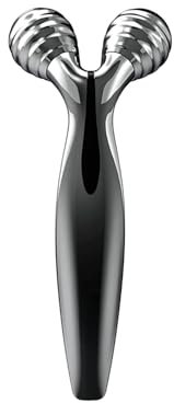 Massaggiatore per Viso Manuale con Rulli per Effetto Tonificante - Rullo Massaggiante per Viso, Collo e Decolleté Effetto Lifting, in Pietra Naturale