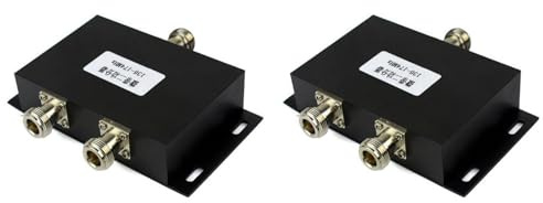 Goorvoucs 2 x 2 vie VHF 136-174MHz Antenna Divisore di Potenza Splitter per Radio Ripetitore Potenza