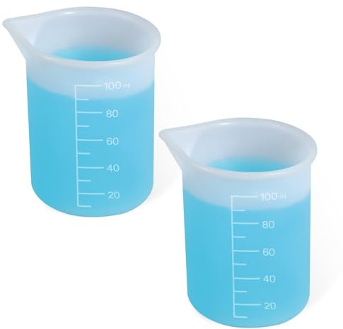 2Pcs Silicone Laundry Detergent Cup, Laundry Detergent Measuring Cup, Silicone Dispenser Cups Reusable for Liquid Flexible Washable Liquid Measuring Cups for Home, Dormitory, Hotel