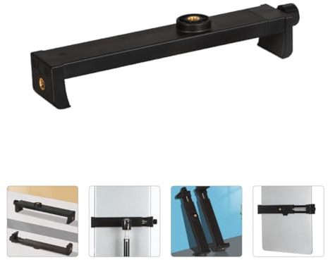 MUELODSIC Support Trépied pour Tablette Pince Adaptateur Compact et Léger Accessoire Stable et Sécurisé pour Bureau et Voyage