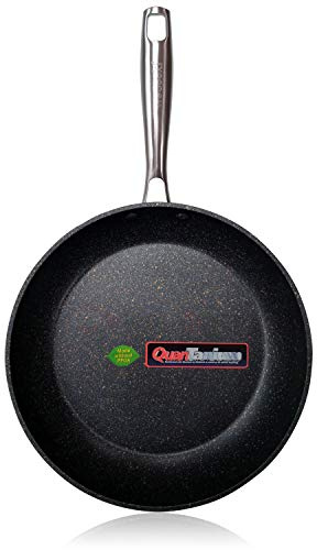 WECOOK! Ecochef Titanio Padella Induzione 20cm, Antiaderente QUANTANIUM Ecologico 5 Strati, senza PFOA, Alluminio Forgiato, 4mm di Spessore, Vitroceramica, Gas, Lavastoviglie