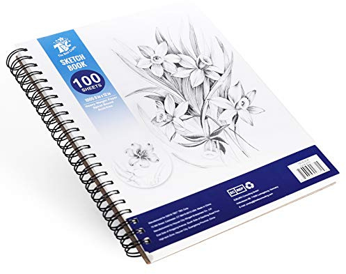 TBC The Best Crafts - A4 Blocco Album Da Disegno Professionale A Spirale - Sketchbook 100sheet. Carta Da Disegno Per Artisti. Album Disegno Ideale Per La Scuola, Quaderno Da Disegno