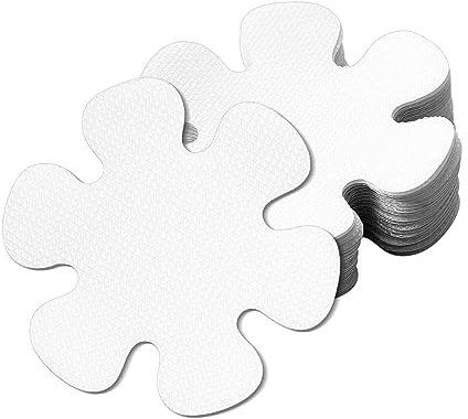Jagowa 20-Piece Non-Slip Flower Bath Stickers - Slip-Resistant Safety Shower Treads with Self-Adhesive Backing for Flooring and Mat, Protects Against Slips and Falls