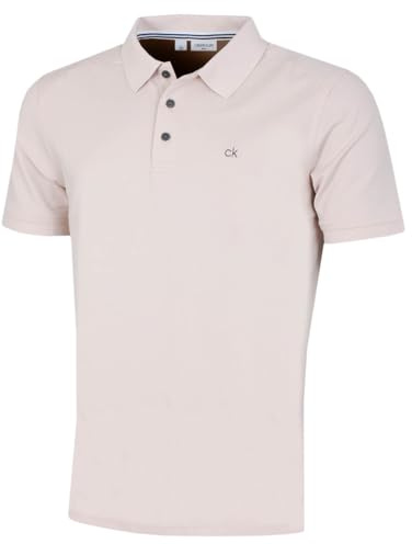 Calvin Klein Herr 2025 Campus 3 Knappar Ribbad Krage Golfpikétröja
