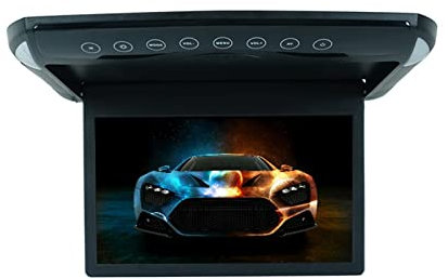 Lecteur DVD portable pour lecteurs vidéo d'appuie-tête de voiture Moniteur de voiture 1080P 10.1/12.1 pouces rabattable TFT LCD moniteurs de montage sur le toit de l'automobile avec lecteur MP5 USB TF