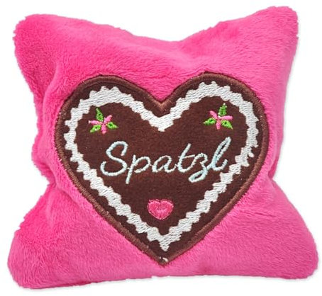 Aumüller Katzenspielkissen SPATZL - Schmuseplüsch mit Dinkel- und Baldrianfüllung