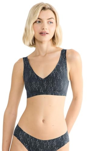 Sloggi Zero Feel 2.0 Festive Bralette Black Combination, Combinación Negro, M