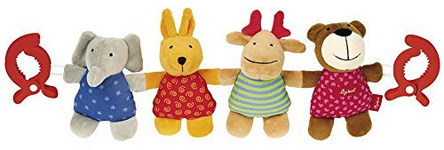 SIGIKID 49540 Wagenkette Tiere Baby Activity On Tour Mädchen und Jungen Babyspielzeug empfohlen ab Geburt mehrfarbig, 1 Stück (1er Pack)