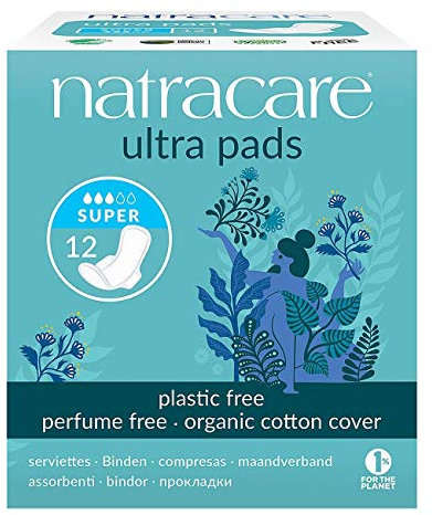 Natracare Natural Ultra Pads Super Absorbency with Wings | 1 Pack of 12 Pads