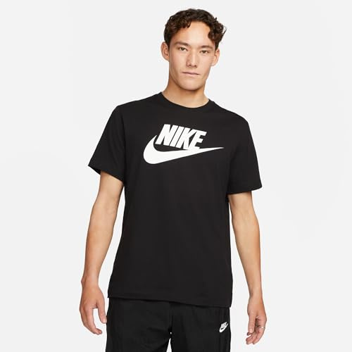 Nike M Nsw Tee Icon Futura T-shirt, Uomo, Black/(White), 3XL