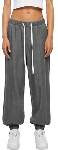 Urban Classics Ladies Light Denim Jogpants, Pantaloni Donna, Midgrey,