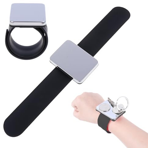 ZAMXHUG nadelkissen Handgelenk - 1 pcs Armnadelkissen Magnetisch,Magnetisches Handgelenk-Nähen,Magnetisches Silikon-Armband für Friseur Friseurbedarf Nähen Nähnadeln Kissen (Schwarz)