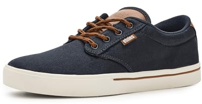 Etnies Jameson 2 Eco Sustainable Skate Style, Reinforced Cupsole, Cushioned Feel, Everyday Sneakers, Vegan - Navy/White/Blue - 10