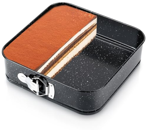 Vilde Backform Tortenform Granitform Kuchenform Springform aus Granit 24x24x6,8 cm