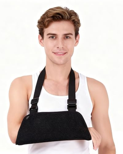 JUKOTA 1 pièce Maintien du Bras, Echarpe de Bras, Attelle Bras pour Blessures, Attelle Epaule, Echarpe de Soutien pour Bras Droit et Bras Gauche, pour le bras et l'épaule（C）