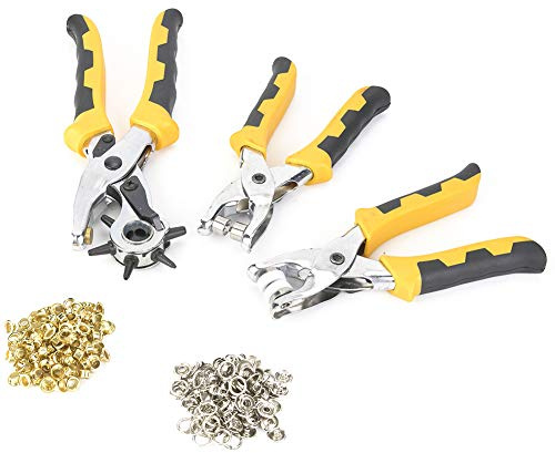 RASTKY Pinza per Punzonatura per Cintura Cromata, Design Umanizzato per Artigianato e Riparazioni