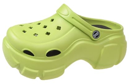 Ciabatte Donna Estive Eleganti con Zeppa,Zoccoli con Plateau da Donna,Sandali Antiscivolo Fibbia Regolabile,Pantofole infilare,Scarpe Giardino,Spiaggia per Esterni