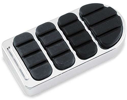 Kuryakyn 8044 Motorcycle Foot Control: Longhorn ISO Brake Pedal Pad for 1984-2019 Harley-Davidson Motorcycles, Chrome, Pack of 1