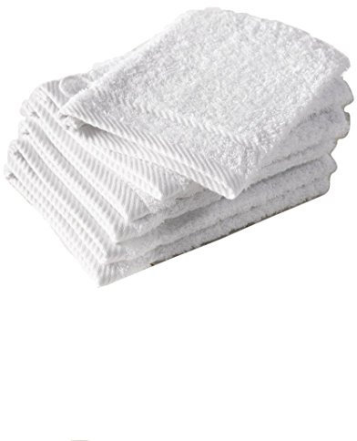 De Witte Lietaer 194838 Waschlappenset 6-TLG., Baumwolle, Weiß, 15 x 22 cm