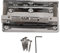 Agatige 8 String Mandolin Saddle Bridge,Metal Mandolin Bridge 8 String Saddle Bridge Plate Tailpiece Replacement Accessories