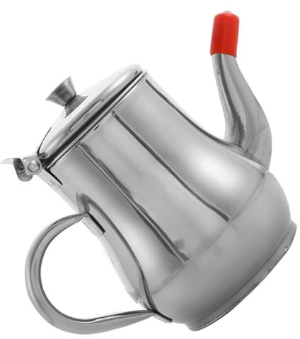 Alipis Envase Olla De Aceite De Acero Inoxidable Dispensador De Salsa De Soja Lata De Grasa De Tocino Separador De Salsa Colador Contenedor De Aceite De Cocina Lata De Aceite