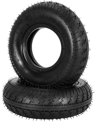 2.80/2.50-4 Reifen mit Schlauch,RUTU 2 Stück 2.5-4 Mantel Transportwagen für HandWagen，Garten Wagen， Nutzfahrzeug,Schubkarren,Transportwagen